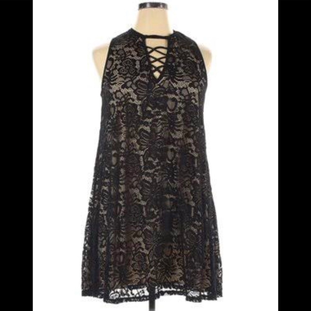 Black lace dress